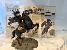Ancienne maquette Aurora ZORRO 1966 + notice Montée et peinte Model Kit