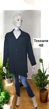 Toscane Taille 48 ? Chemise manches longues noire effet froissé femme blouse