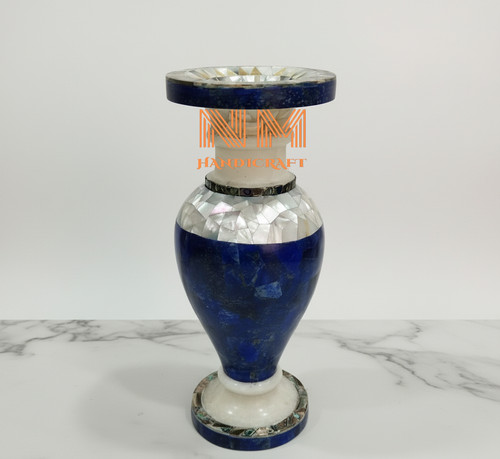 Vase fleur marbre - , blanc