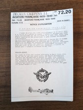 Décalcomanies Maquette Avion