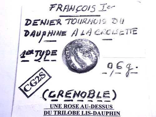François 1er denier tournois - 1er,