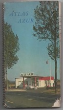 AZUR  CARTE ROUTIERE  " ATLAS AZUR "  FRANCE ENTIERE  1963