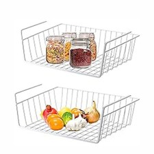 Panier métallique sans perçage gain de place organisateur support suspendu pou