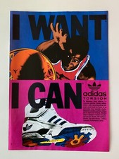 PUBLICITE ANNEES 90 - ADIDAS TORSION BASKET - I WANT I CAN