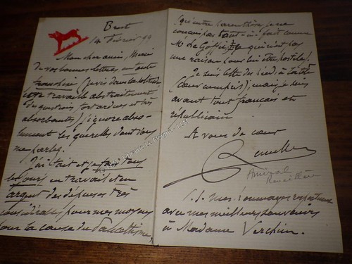 1899 lettre autographe - 1899.lettre,