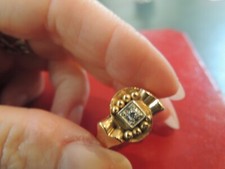 Bague or rose 18 carats et