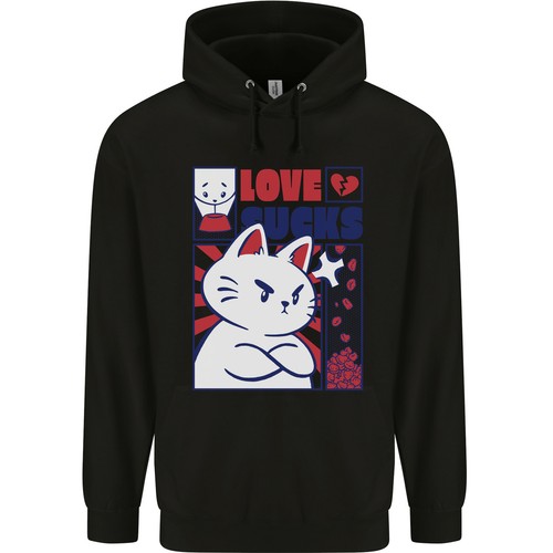 Hoodie anti saint valentin - hoodie,