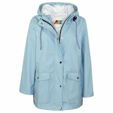 PU Imperméable Bleu Veste