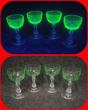 Lot 4 Verres Ouraline Cristal