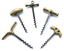 TIRE BOUCHON LOT 5 BRONZE CAVATAPPI KORKENZIEHER CORKSCREW SACACORCHOS
