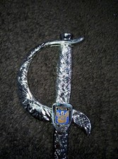 Coupe papier métal, épée