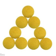 9 balles de baby foot en liége jaune balle homologuée BONZINI