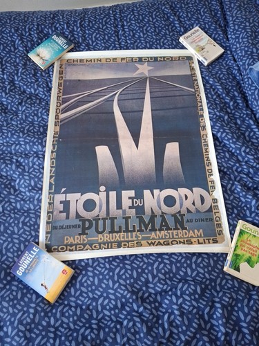 Affiche wagons lits pull man - lits,