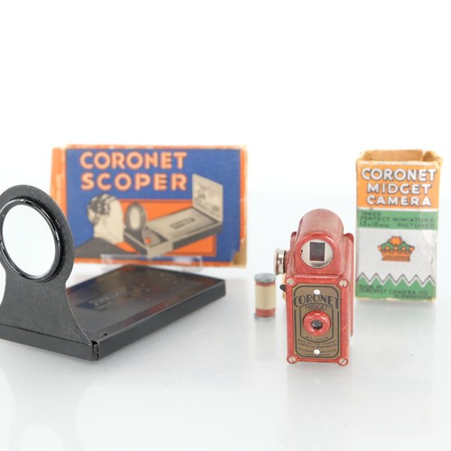 Coronet midget red camera - midget, +