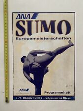 Sumo european championships germany vintage poster 2003