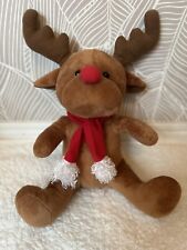 Peluche Doudou Renne Noel 35 Cm