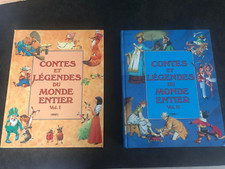 *** très rare CONTES ET LEGENDES DU MONDE ENTIER volume 1 & 2 ... VINTAGE   ***