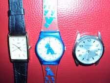 Lot 3 Montres Vintage Timex - shivas - pièrre lannier - pour pièces détachées