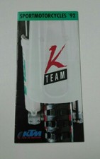 KTM Gamme 1992 Prospectus Catalogue Brochure Moto