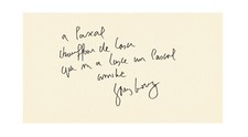 Serge GAINSBOURG / Aphorisme autographe signé / Billet de 500 francs / Dédicace
