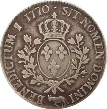 LOUIS XV (1715-1774) ECU AU BANDEAU 1770 Vachette (Pau) TB+ (VG322a)