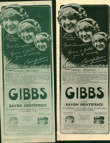 Publicités anciennes aux