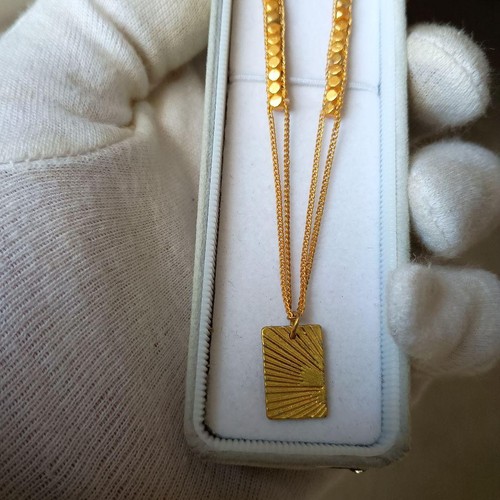 Collier zara doré avec - collier,