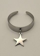 BAGUE PAMPILLE ETOILE ACIER