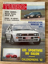 TURBO N°188 JANVIER 1992 RALLYE BOUCLES SPA NISSAN GTI-R HAVET WITMEUR DE POELE