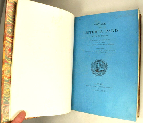 Voyage lister paris 1698 - voyage,