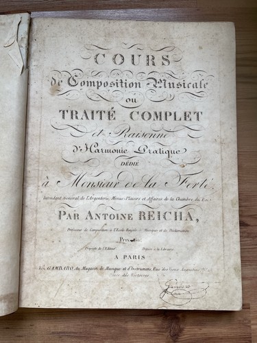 Reicha antonin cours - reicha, de