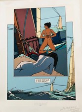 F Schuiten - C Renard - Sérigraphie - Le vent s'est levé...- 1983 - Décalage -TB