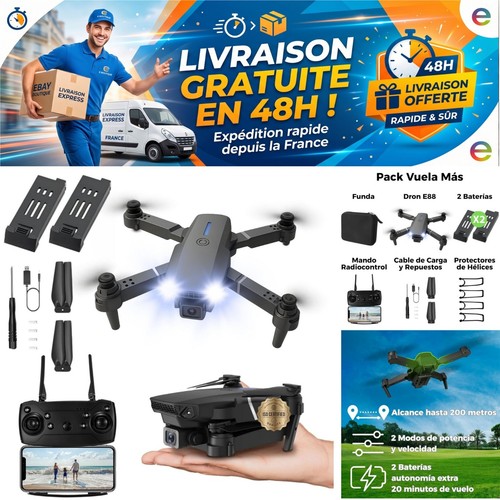 Mini drone pliable e88 - drone, pro