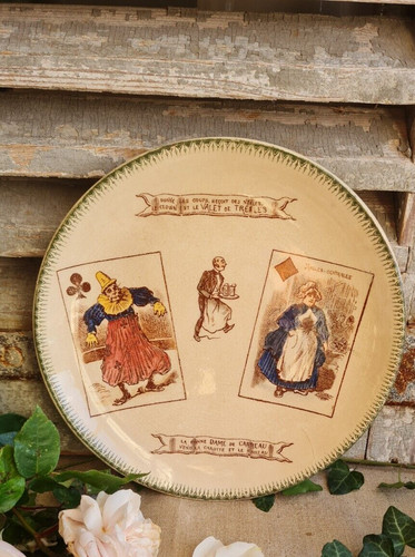 Ancienne assiette parlante - assiette,