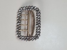 Boucle de chaussure métal clouté ancienne