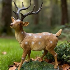 Statue cerf artisanale - cerf,