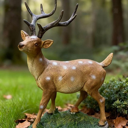 Statue cerf artisanale - de,