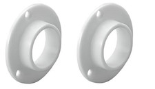 Support de Tube Penderie Blanc