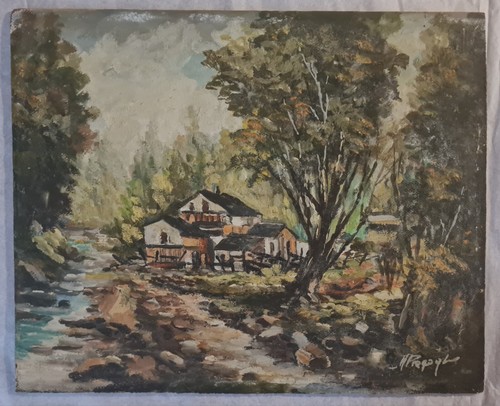 Tableau expressionniste signé