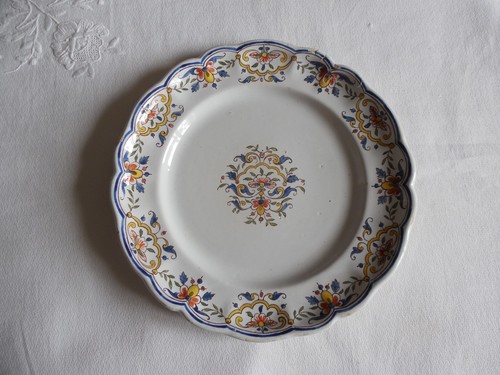 Ancienne assiette faience - assiette, en