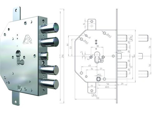 Serrure pour portes - serrure,
