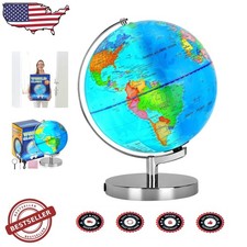 Large 12" Light-Up World Globe
