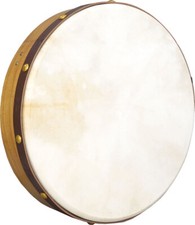 Glenluce 40.6cm Bodhran. Irlandais Tambour, Idéal pour Froid. Naturel Tache Bois