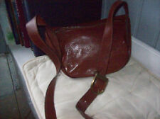 Trousse vintage 80  TANN'S daim kaki  . ( C/)