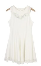 Robe Manoukian Femme OS Blanc