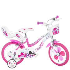 Vélo 16 Flappy Pour Fille Avec Roues Panier Porte Poupée Dino Bikes