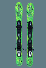 Buzz Carv - X 99 Cm Skis Avec Fixation Mini Lames De Ski Snowblade - Vert
