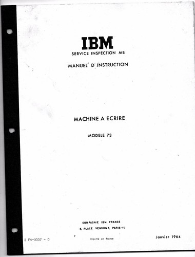 Ibm manuel d instruction - -, d'instruction