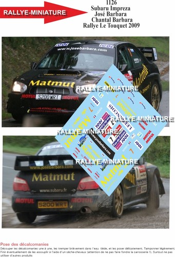 Decals ref 1126 subaru - 1126,