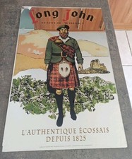 Miroir Publicitaire Vintage  Long John  Scotch Whisky sérigraphié